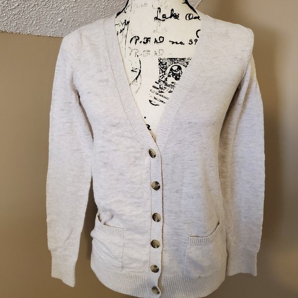 Mossimo Supply Co Cardigan Cream Size 